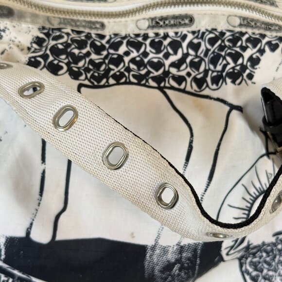 Vintage Gwen Stefani LeSportsac L.A.M.B Graphic Nylon Duffle Shoulder Bag Y2K - Picture 8 of 13